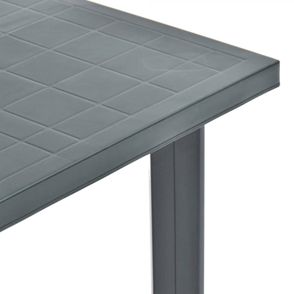 Maison Chic - Table de jardin - Table Extérieure - Table De Patio Vert 80x75x72 cm Plastique - Image 3