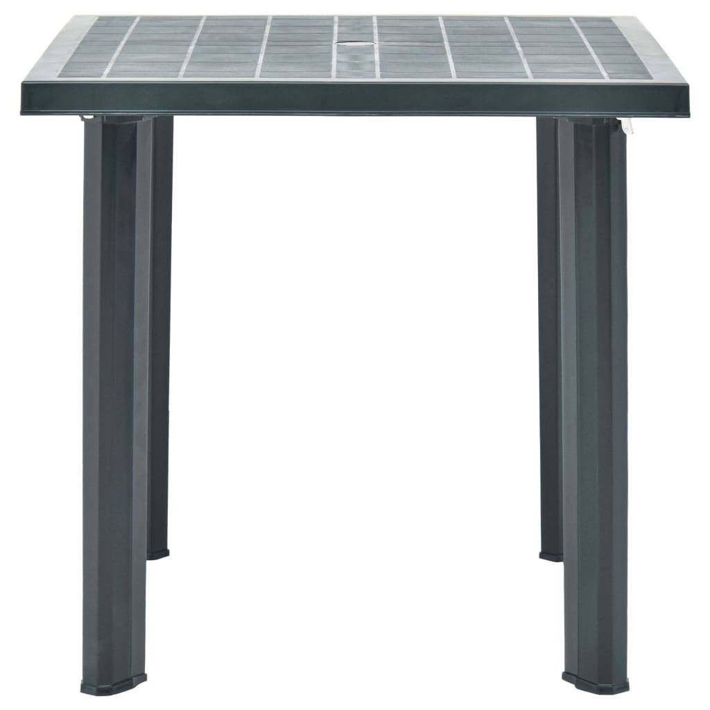 Maison Chic - Table de jardin - Table Extérieure - Table De Patio Vert 80x75x72 cm Plastique - Image 1