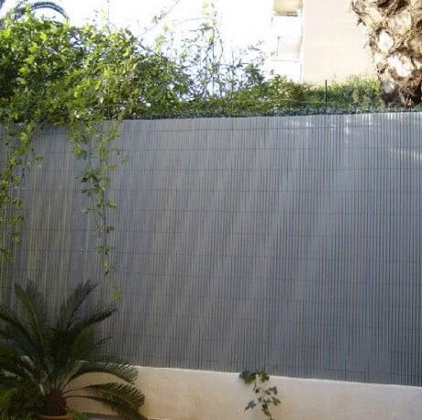 Canisse occultante en PVC Gris Perle 2.50 m - Long 7.50 m, Hauteur 1.20 m