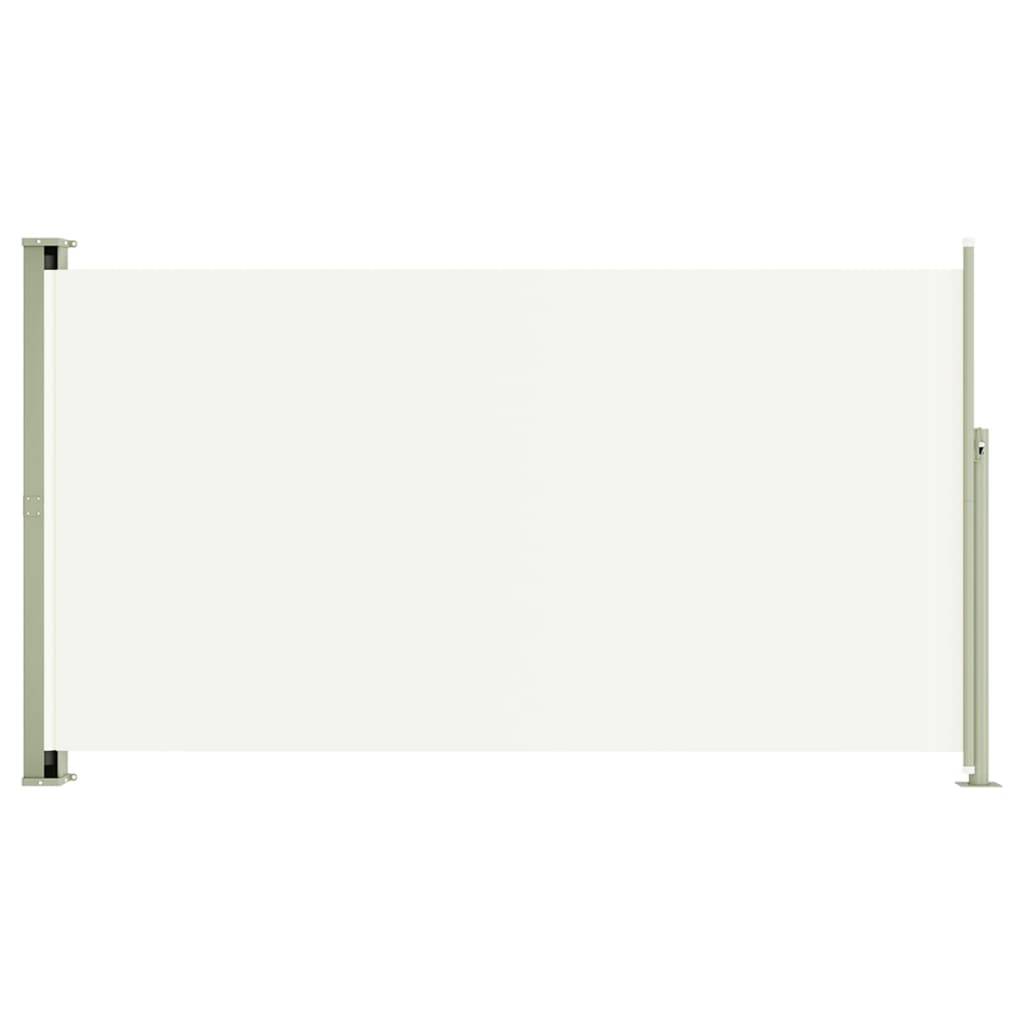 Helloshop26 - Auvent paravent store brise-vue latéral rétractable de patio jardin terrasse balcon protection visuelle écran 170 x 300 cm crème - Imagen 1