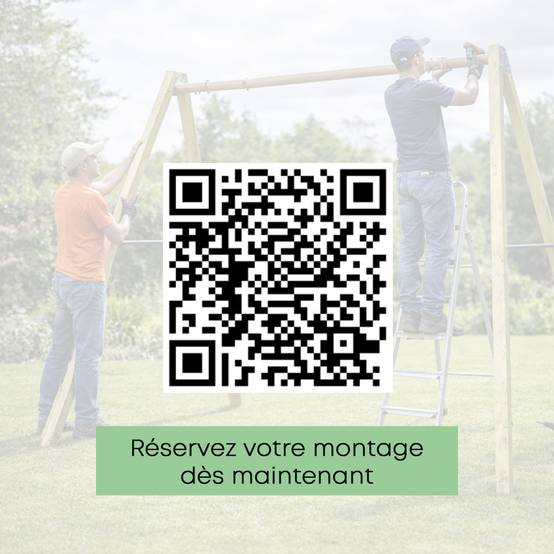 Balançoire en bois poutre métal 3 m Adulte WALTER 2 - 2 personnes - Image 5