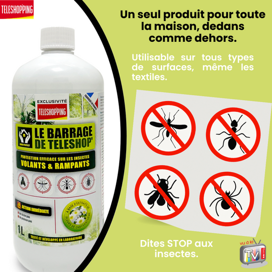 barrage aux insectes teleshopping | interieur & exterieur | Lot de 3 |spray fourmis | multi|insectes | anti pucerons plantes exterieur- VENTEO - Image 6