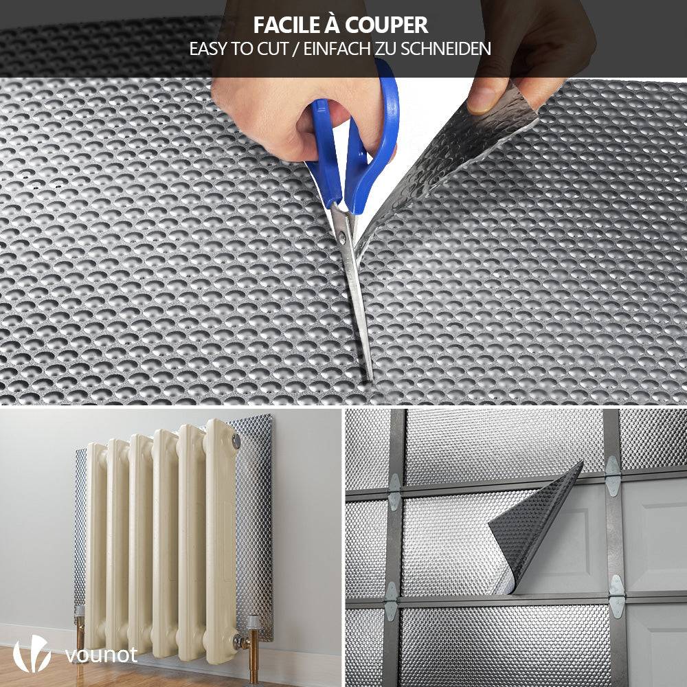 Isolant thermique a bulle double couche aluminium radiateur reflecteur 0.6x20m - Image 6