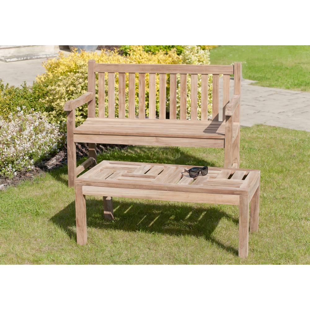 Macabane - FUN - Banc de jardin Java en bois Teck - Imagen 6