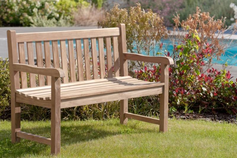 Macabane - FUN - Banc de jardin Java en bois Teck - Imagen 2