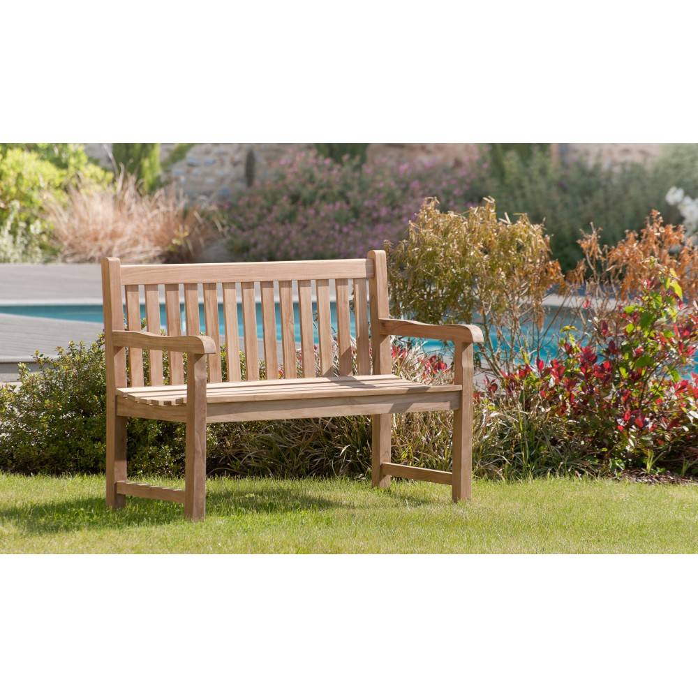 Macabane - FUN - Banc de jardin Java en bois Teck - Imagen 3