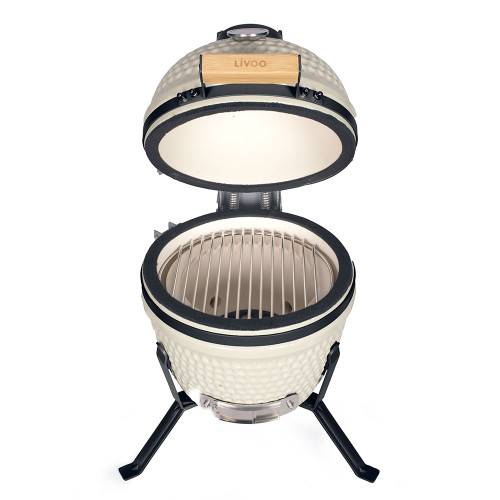 Livoo - Barbecue céramique KAMADO Champagne - Imagen 5