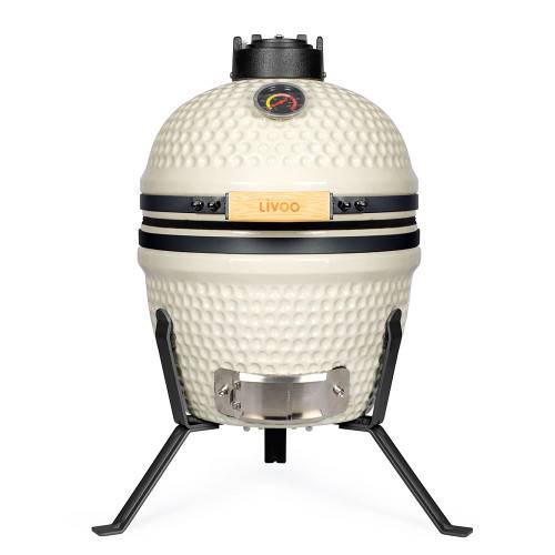 Livoo - Barbecue céramique KAMADO Champagne - Imagen 2