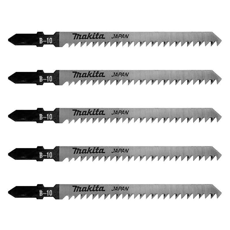 Makita - Lot de 5 lames MAKITA A-85628 pour scie sauteuse (bois, contre-plaqué et PVC) (3 à 65mm) Makita - Imagen 1