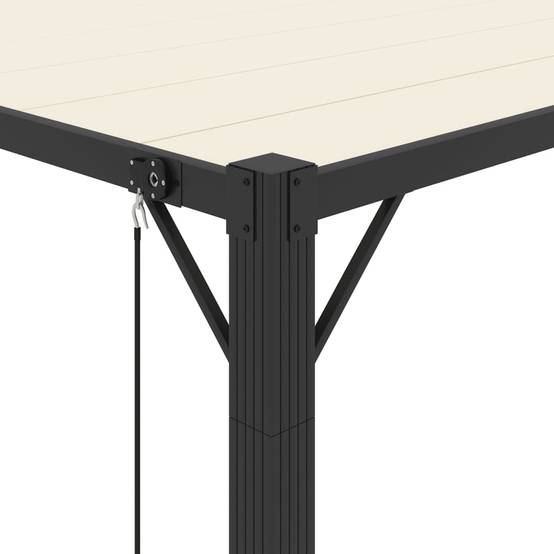 Tonnelle Bioclimatique Aluminium Toit à Lames Réglables pour Jardin Piscine Crème 3x4 m – ComfortXL Outdoor Living - Image 7