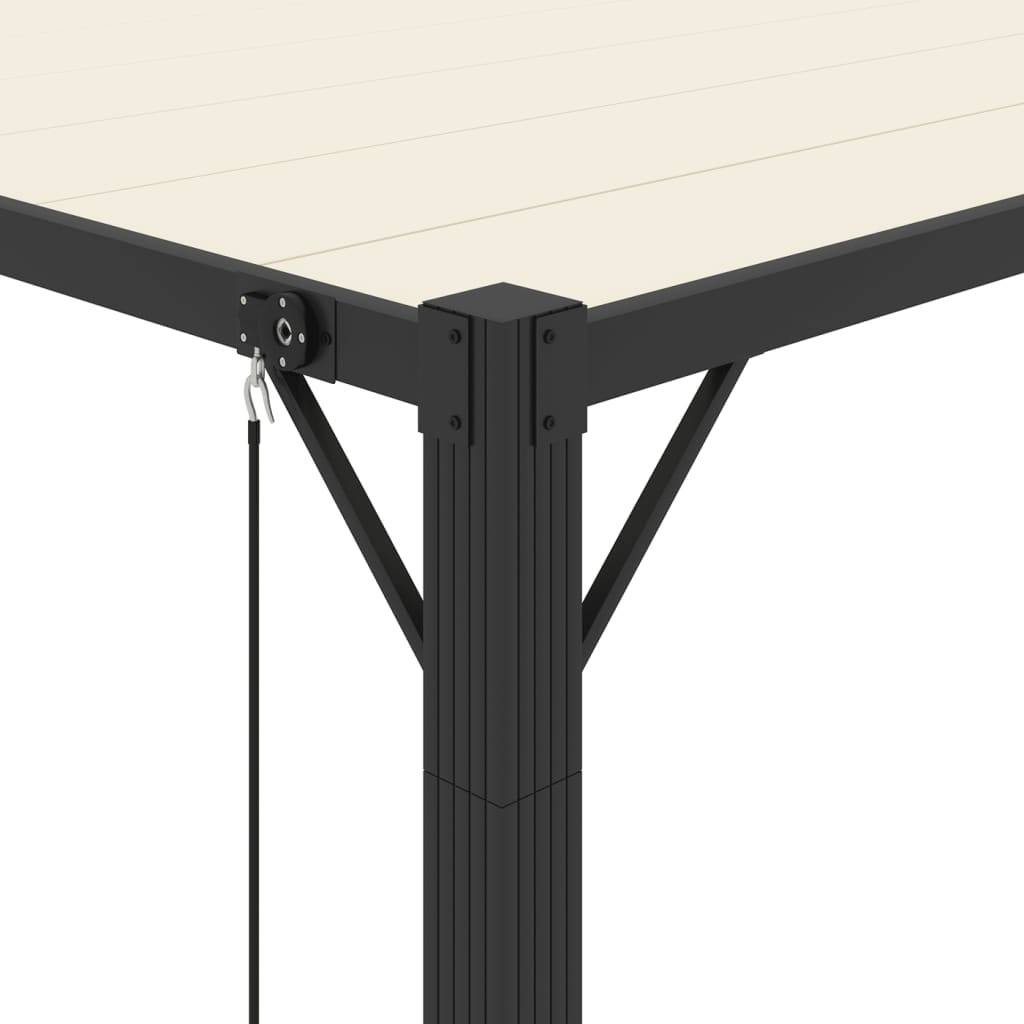 Tonnelle Bioclimatique Aluminium Toit à Lames Réglables pour Jardin Piscine Crème 3x4 m – ComfortXL Outdoor Living - Image 7