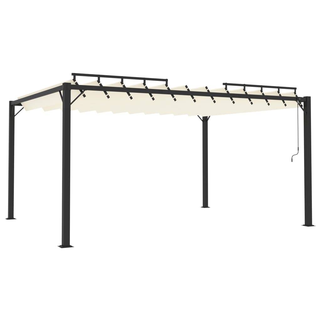 Tonnelle Bioclimatique Aluminium Toit à Lames Réglables pour Jardin Piscine Crème 3x4 m – ComfortXL Outdoor Living - Image 2