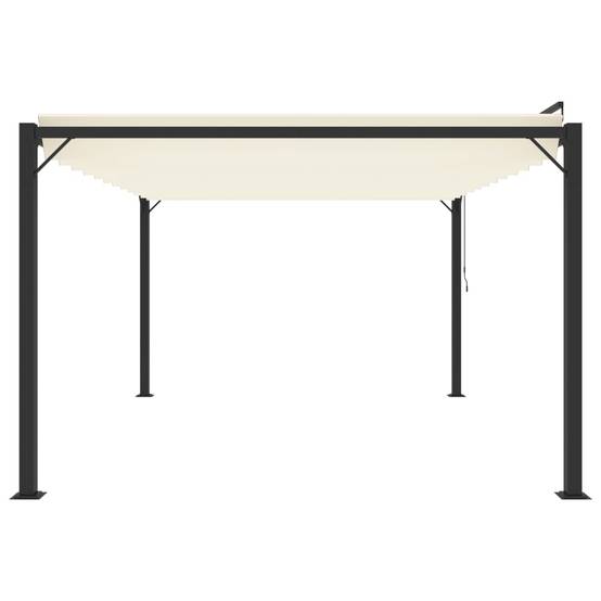 Tonnelle Bioclimatique Aluminium Toit à Lames Réglables pour Jardin Piscine Crème 3x4 m – ComfortXL Outdoor Living - Image 4