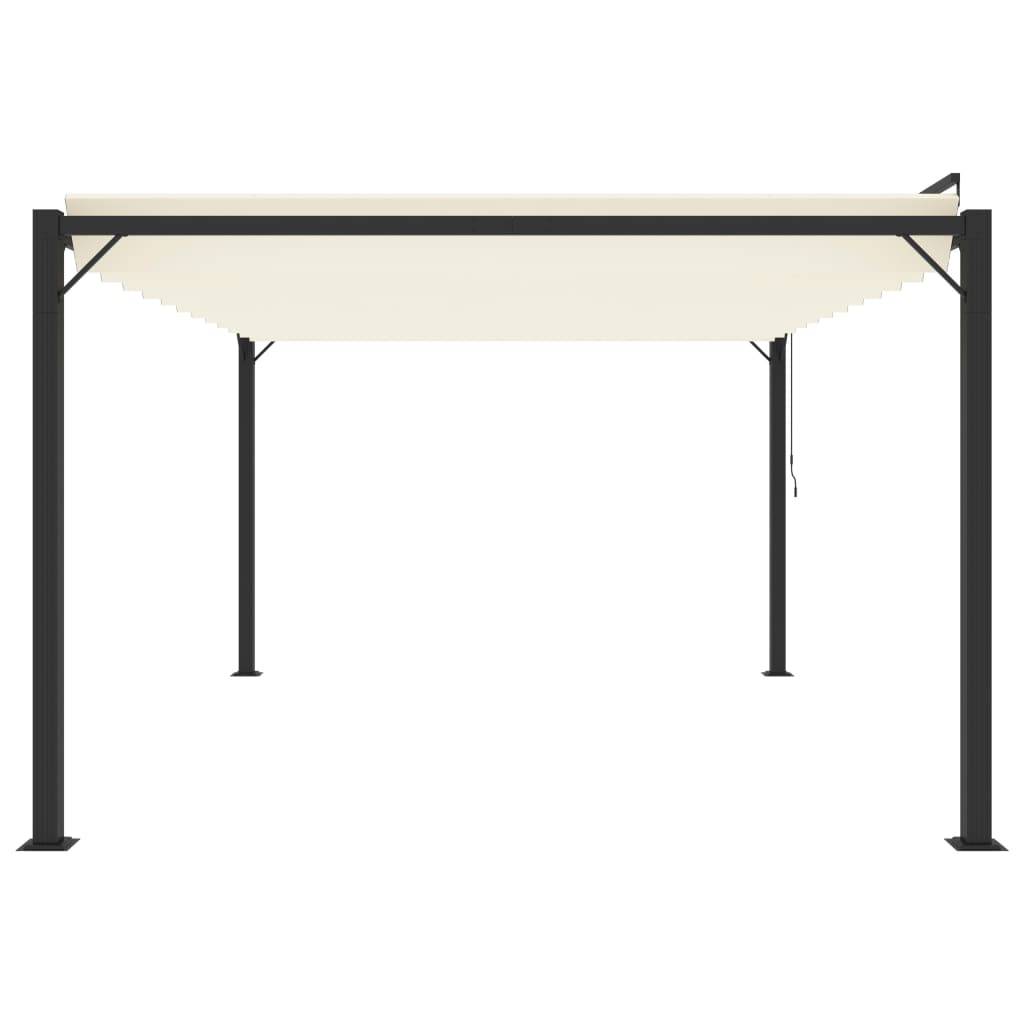 Tonnelle Bioclimatique Aluminium Toit à Lames Réglables pour Jardin Piscine Crème 3x4 m – ComfortXL Outdoor Living - Image 4