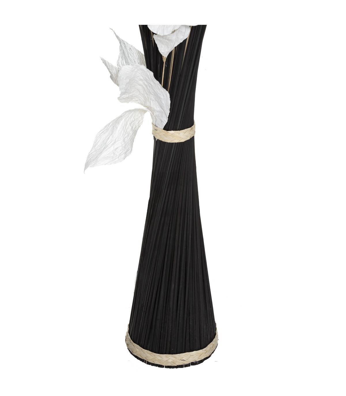 Atmosphera - Fagot de Fleurs et Tiges Séchées Blanc et Noir D. 40 x H. 150 cm - Imagen 3