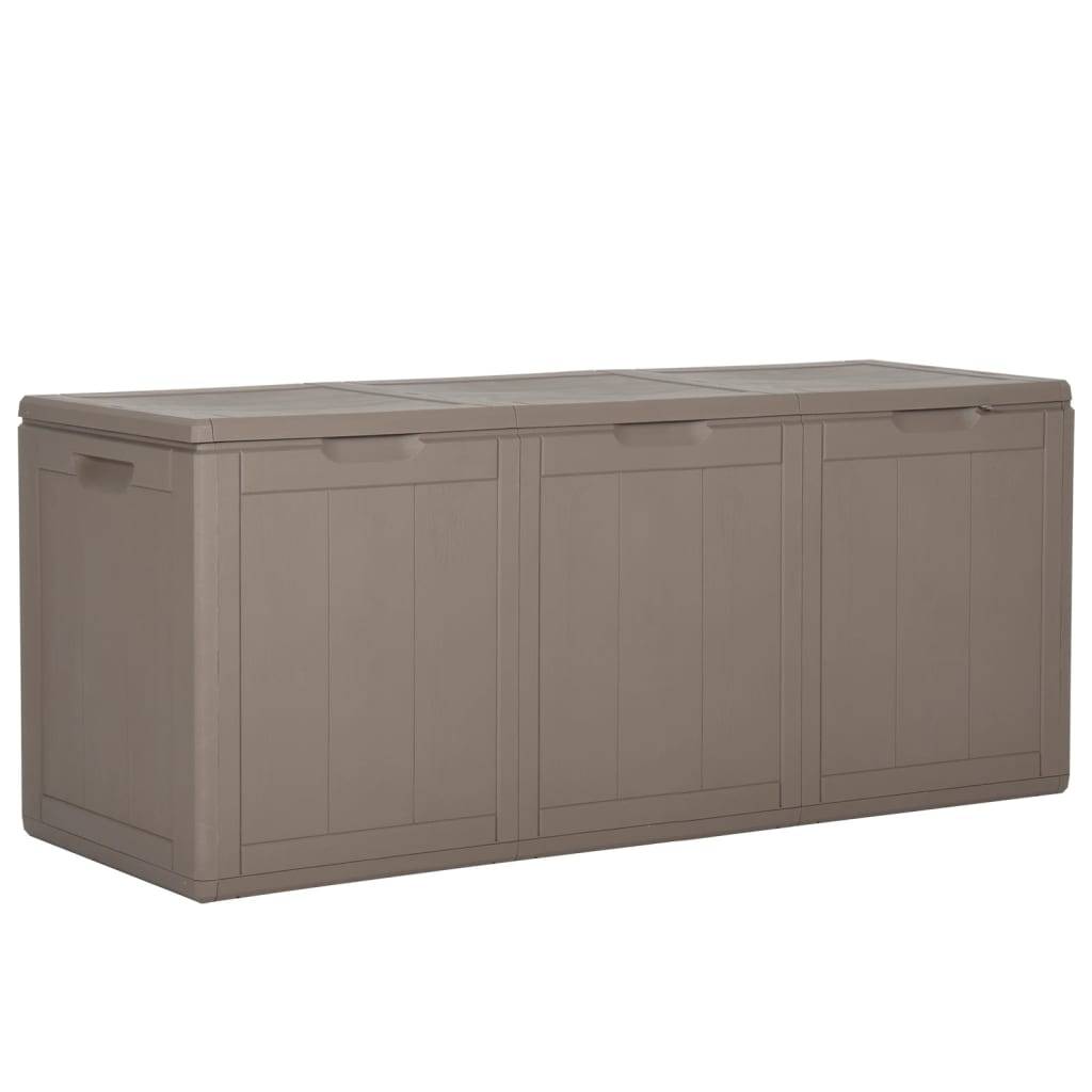 Coffre de rangement - Boîte de rangement extérieure - Coffre de jardin 270 L Marron PP Rotin MP167