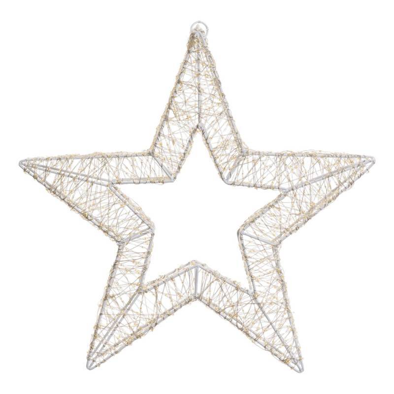 Lotti - étoile lumineuse à LED 3D Ø55cm métal blanc 2000 MicroLED FlashLED Diamond IP44 Lotti - Imagen 3