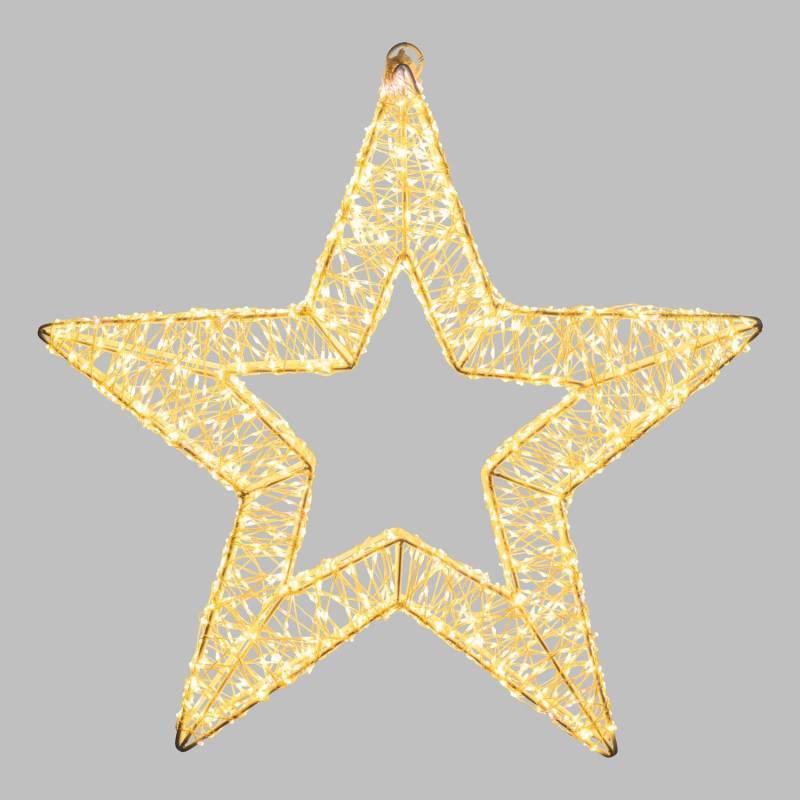 Lotti - étoile lumineuse à LED 3D Ø55cm métal blanc 2000 MicroLED FlashLED Diamond IP44 Lotti - Imagen 4