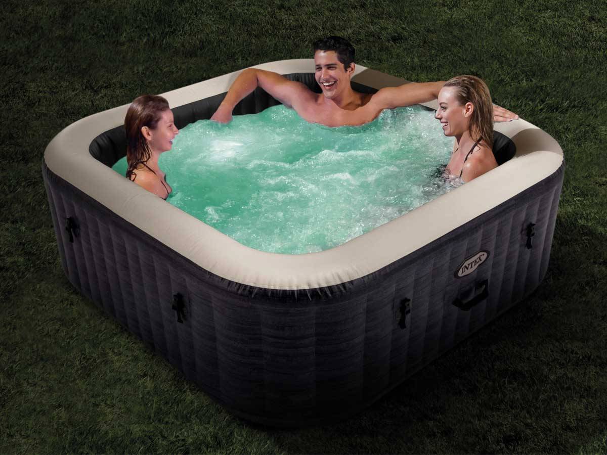 Spa gonflable PureSpa Ardoise carré Bulles 4 places - Intex - Image 5