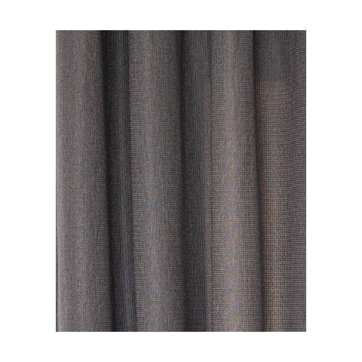 Atmosphera - Lot de 2 Rideaux à  œillets Occultant Tissu Chenille Gris foncé 140 x 260 cm - Imagen 3