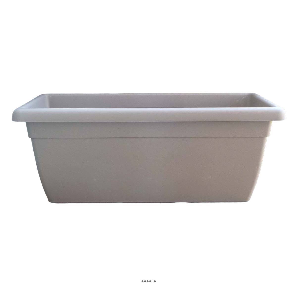 Artificielles - Jardinière DURRO L 100 cm en plastique injecte extérieur Taupe - choisissez votre diamtre ou votre longueur: 100 cm - couleur: Taupe - Imagen 2