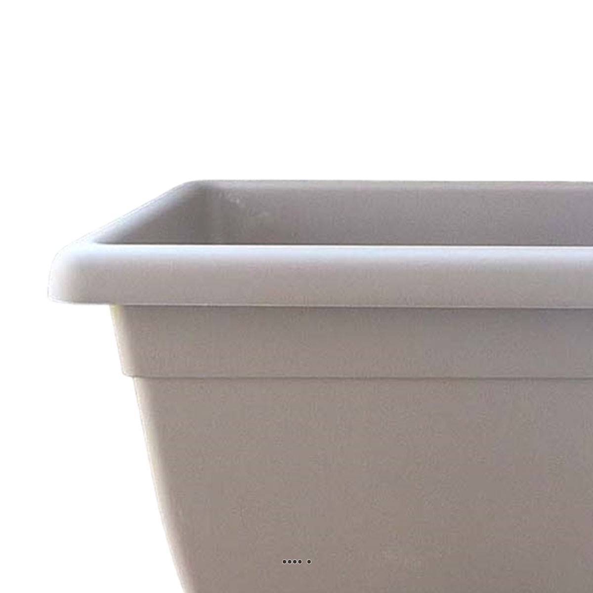Artificielles - Jardinière DURRO L 100 cm en plastique injecte extérieur Taupe - choisissez votre diamtre ou votre longueur: 100 cm - couleur: Taupe - Imagen 3