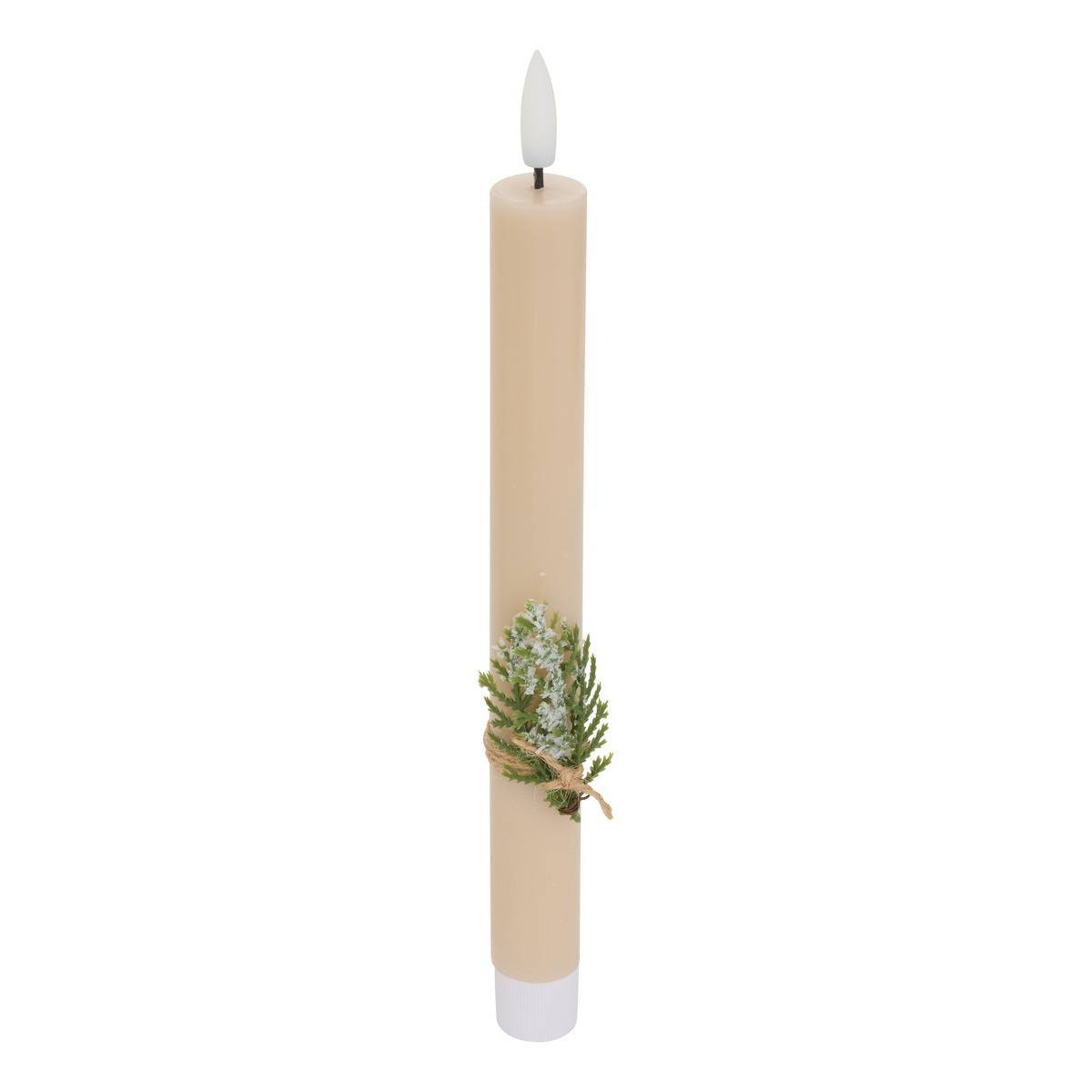 Atmosphera - Lot de 2 bougies LED Lupa bâton beige - Atmosphera Créateur d'intérieur - Image 5