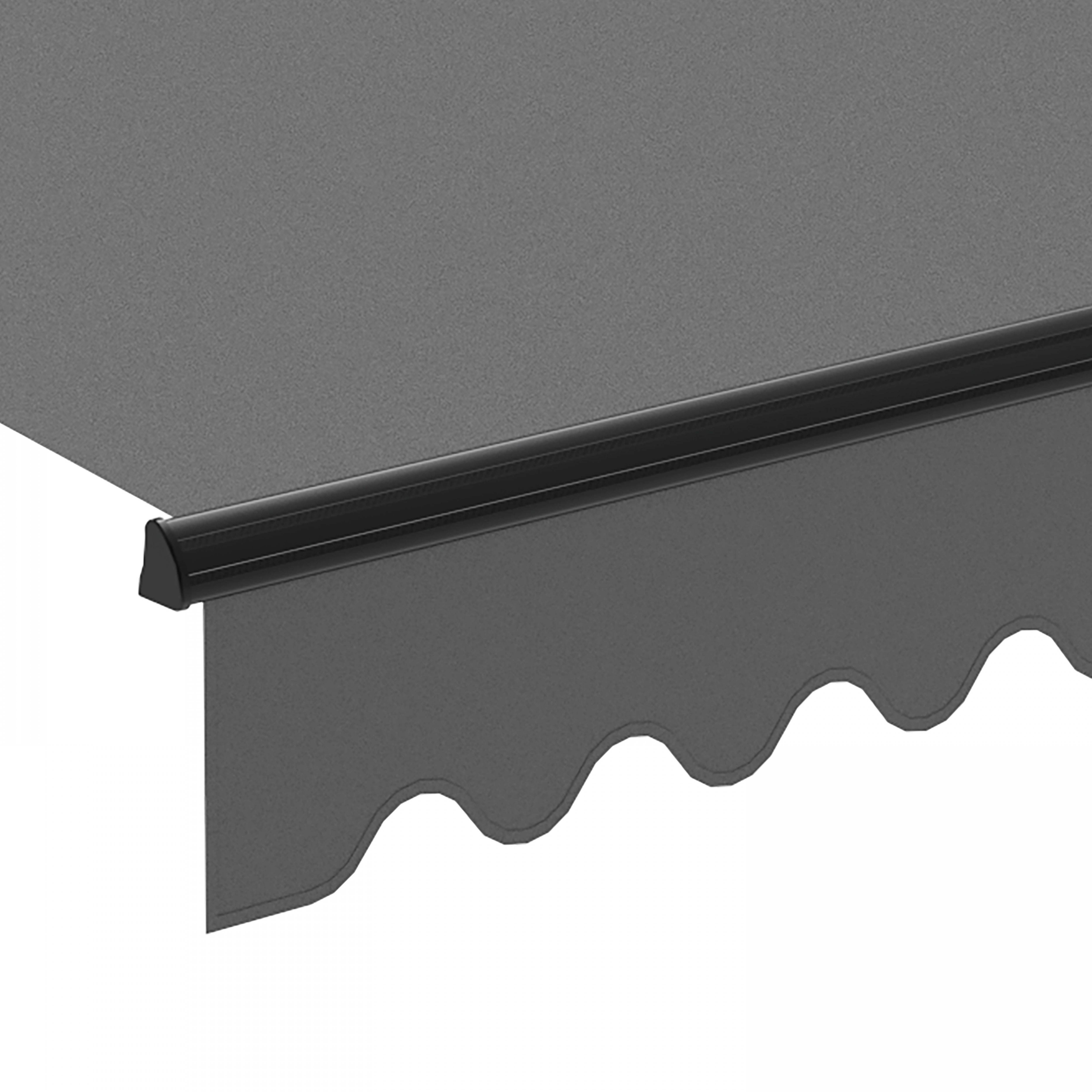 Oviala - Store banne électrique 4x3m en aluminium anthracite Ouessant - Oviala - Imagen 6