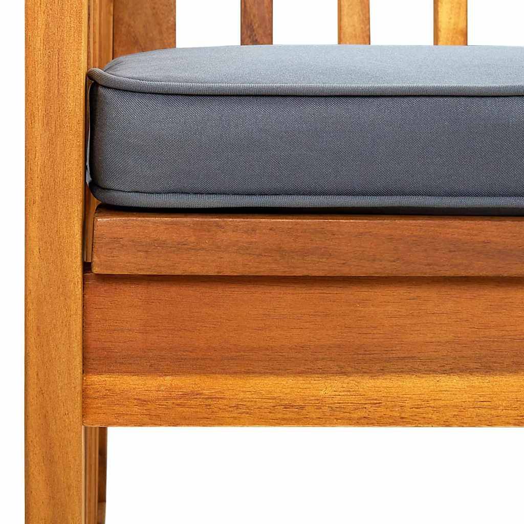 PANGIVO - Banc de jardin bois d'acacia naturel et gris foncé 147 x 64 x 90 cm - PANGIVO - Image 6
