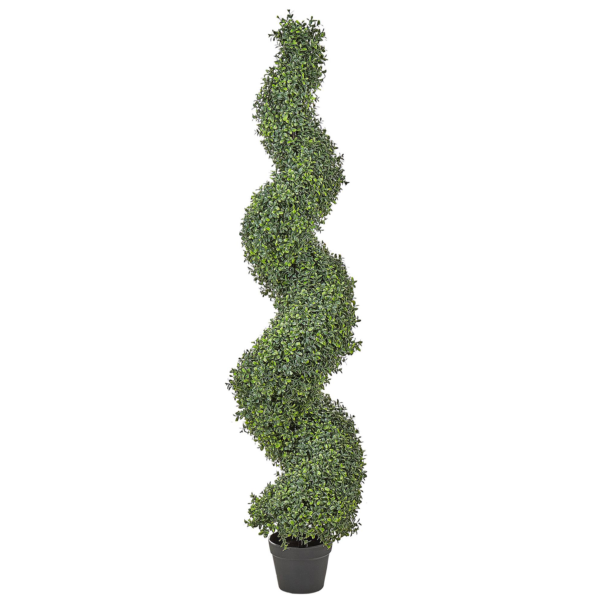 Beliani - Plante artificielle Matière synthétique Vert BUXUS SPIRAL TREE - 30x30x158- Beliani - Image 2