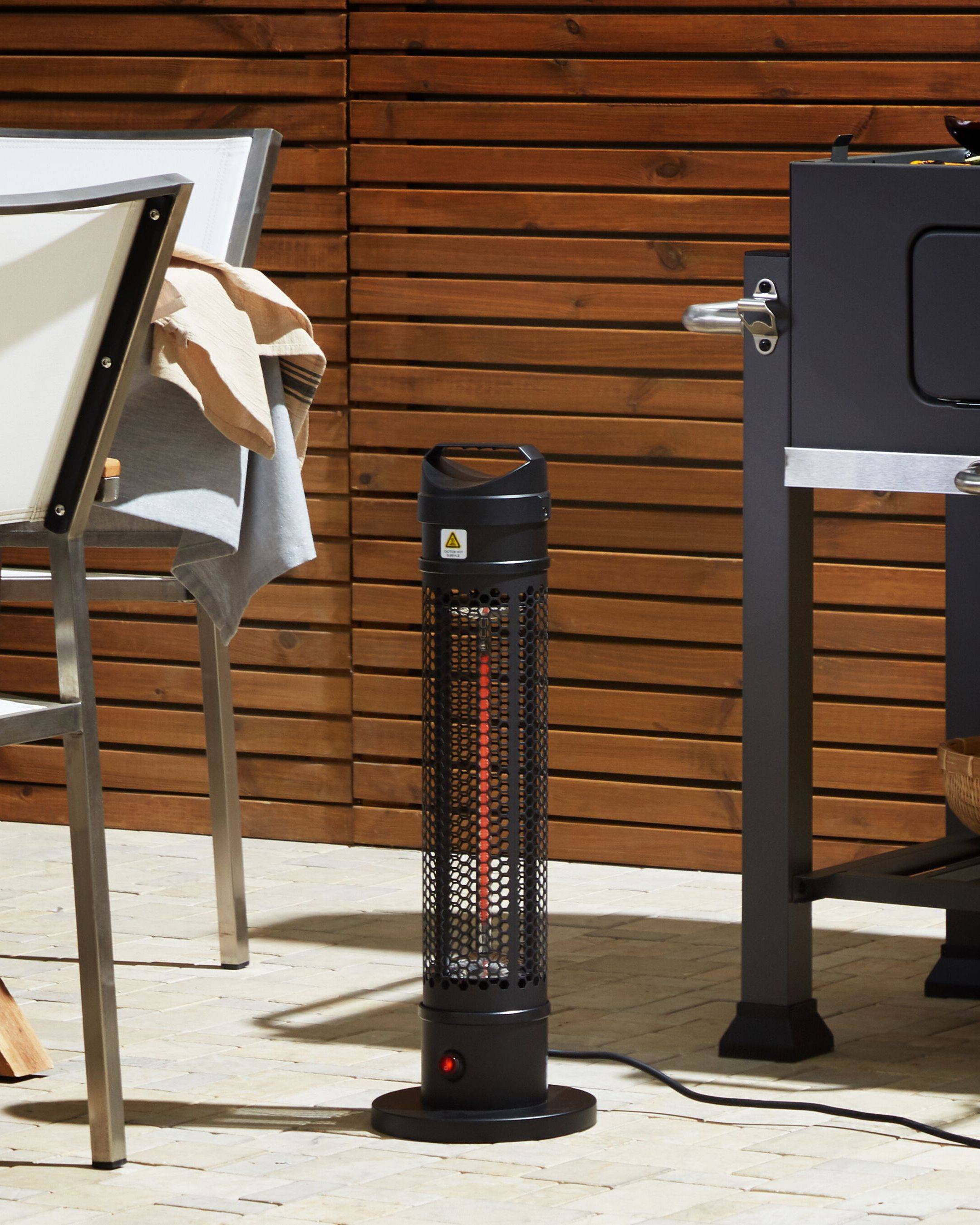 Beliani - Chauffe-terrasse Aluminium Noir KRAKATOA - Beliani - Imagen 1