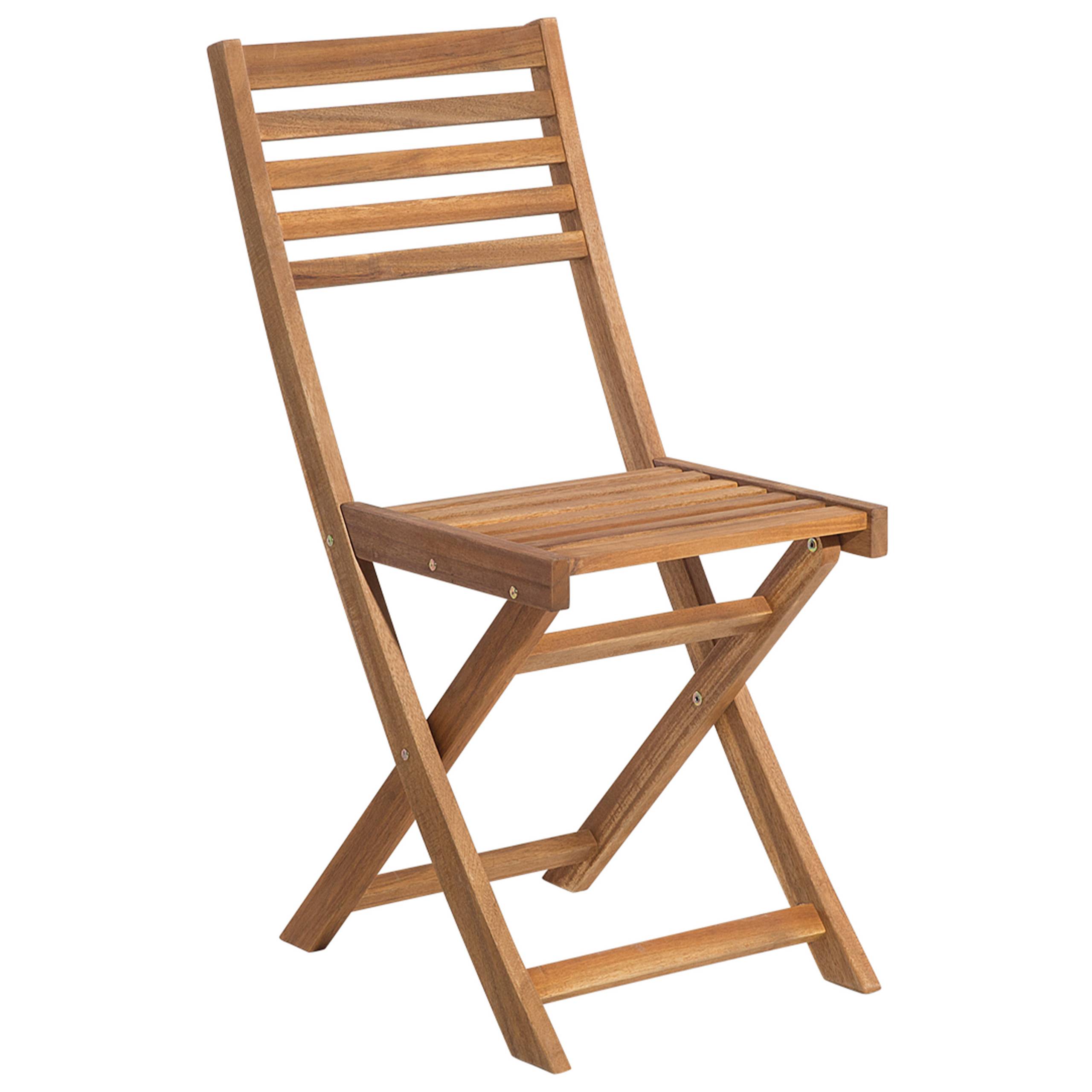 Beliani - Set de bistrot, 2 Personnes Acacia Jaune FIJI - 60x60x75- Beliani - Imagen 9