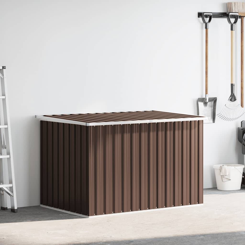 PANGIVO - Coffre de rangement acier galvanisé marron 149 x 99 x 93 cm - PANGIVO - Image 3