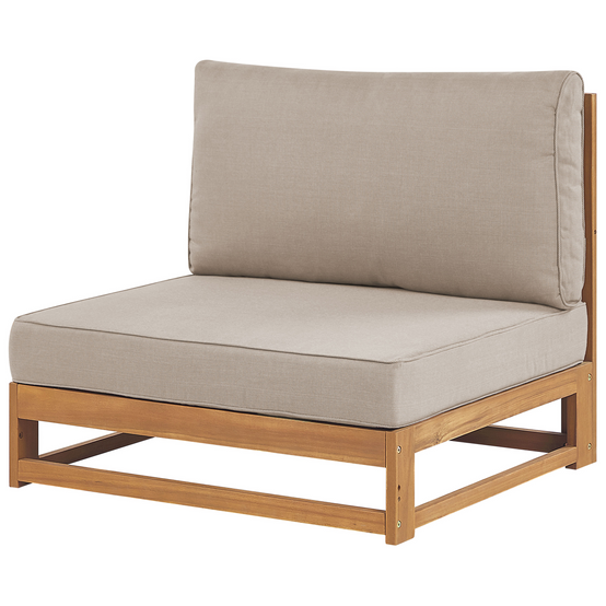 Canapé de jardin Bois d'acacia certifié Marron clair TIMOR - Beliani - Image 4