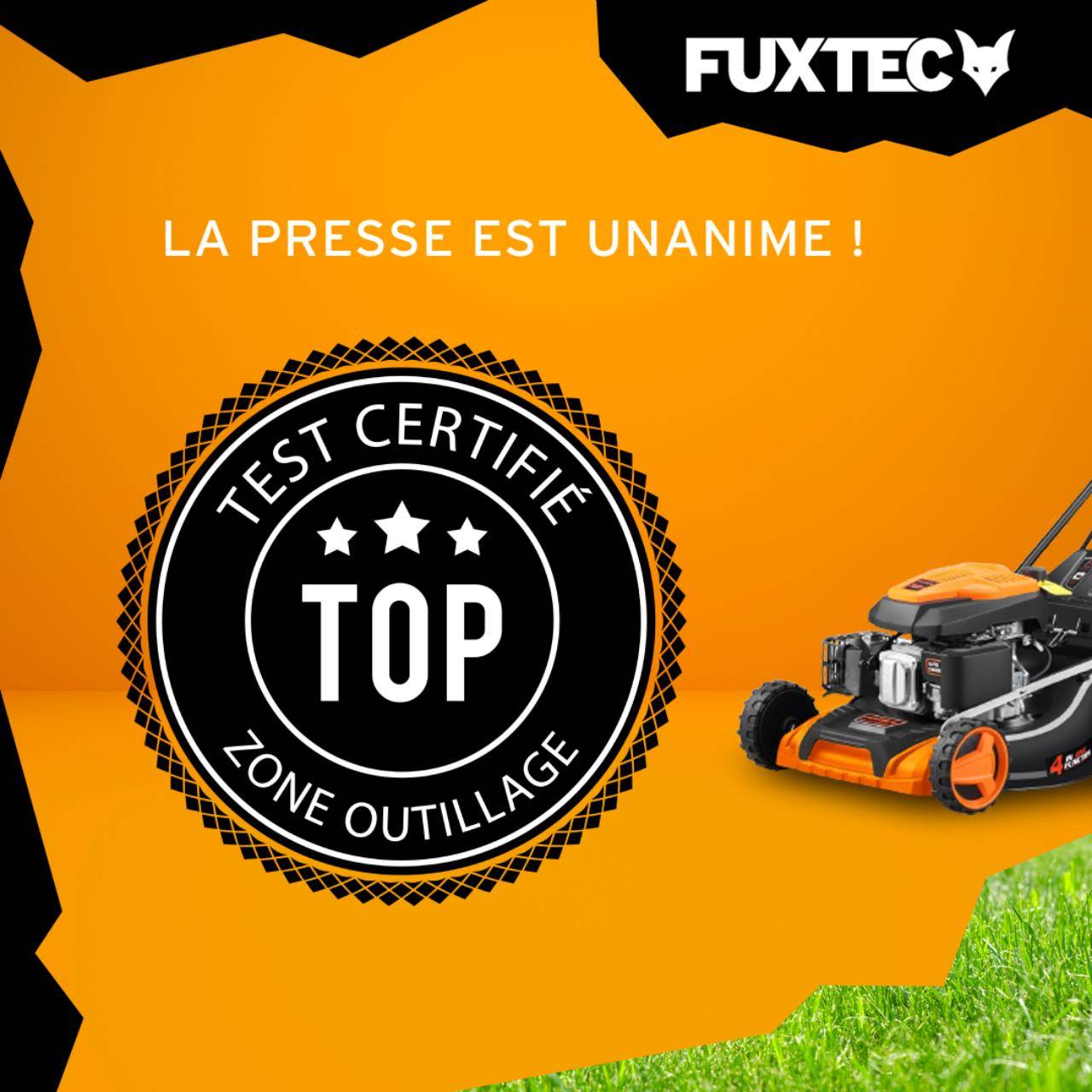 FUXTEC - Tondeuse à gazon thermique autotractée 196 cm³, largeur de coupe 51 cm, bac 60 L, démarrage électrique FX-RM5196ES - Fuxtec - Image 5
