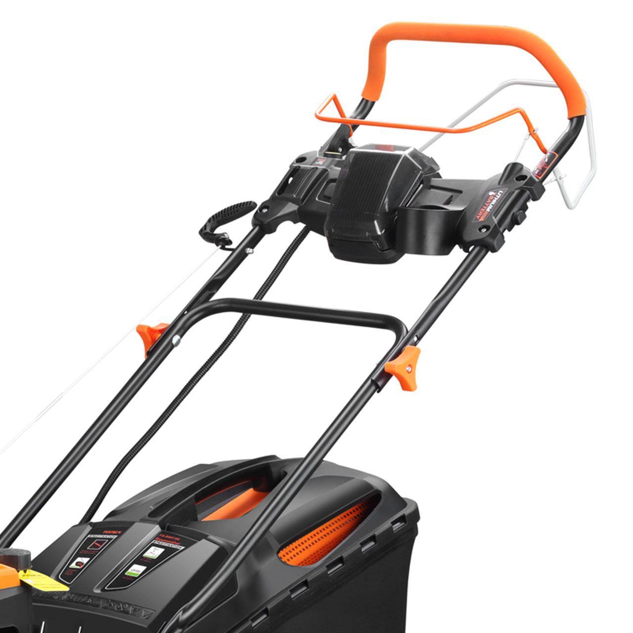 FUXTEC - Tondeuse à gazon thermique autotractée 196 cm³, largeur de coupe 51 cm, bac 60 L, démarrage électrique FX-RM5196ES - Fuxtec - Image 8