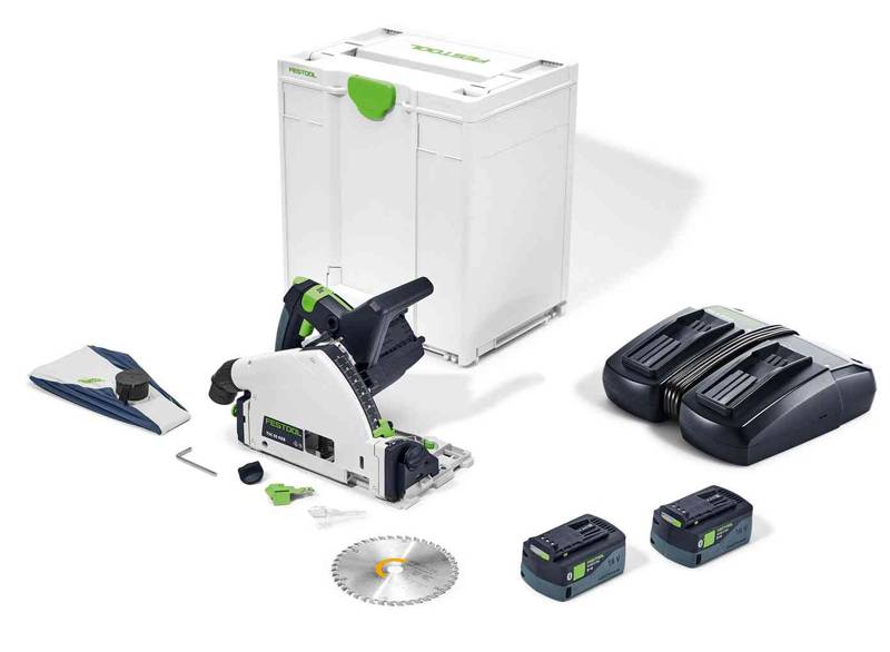 Festool - Scie circulaire plongeante 18V TSC 55 5,0 KEBI-Plus/XL + 2 batteries 5Ah + chargeur + Systainer SYS³ - FESTOOL - 577342 - Imagen 1