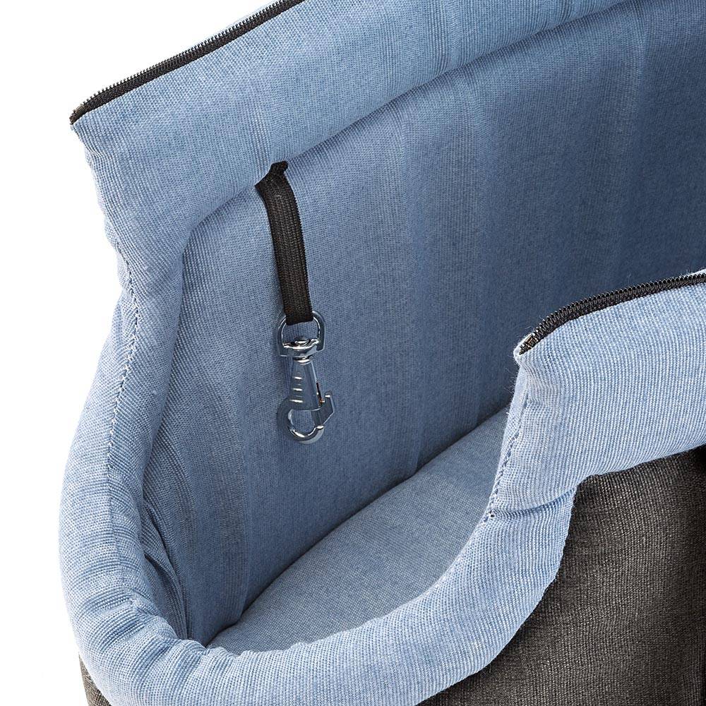 Ferplast - FFerplast Sac de Transport pour Chat BORSELLO, Sac Transport Chien, Caisse Transport Chien,Sangles réglables, Sangle de sécurité, Lavable, Max 8 Kg, - Imagen 2