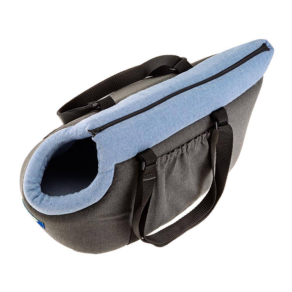 Ferplast - FFerplast Sac de Transport pour Chat BORSELLO, Sac Transport Chien, Caisse Transport Chien,Sangles réglables, Sangle de sécurité, Lavable, Max 8 Kg, - Imagen 4