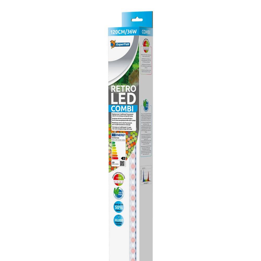 Superfish - Tube LED rétrofit T8/JT5 120 cm 36 W - SUPERFISH
