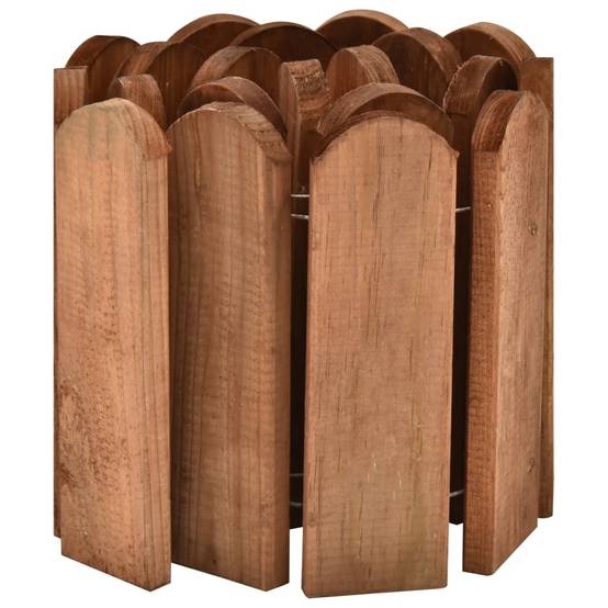 Rouleau de bordure bois de pin imprégné marron 120 x 1.5 x 20 cm - PANGIVO - Image 2