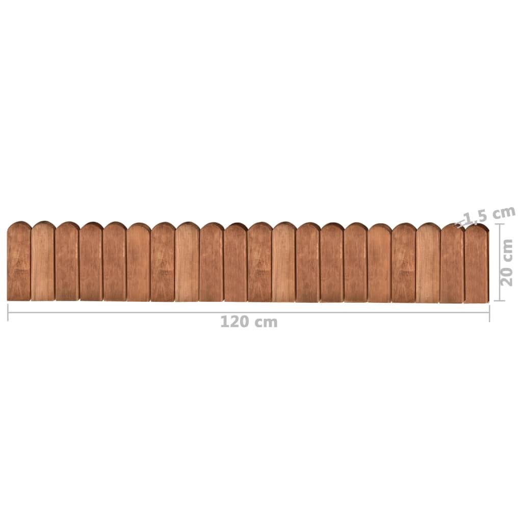 Rouleau de bordure bois de pin imprégné marron 120 x 1.5 x 20 cm - PANGIVO - Image 5