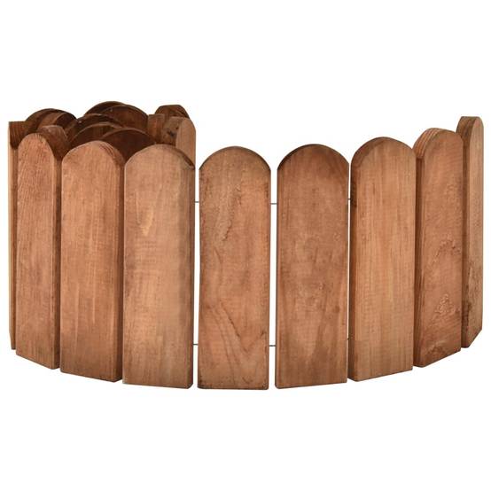 Rouleau de bordure bois de pin imprégné marron 120 x 1.5 x 20 cm - PANGIVO - Image 3