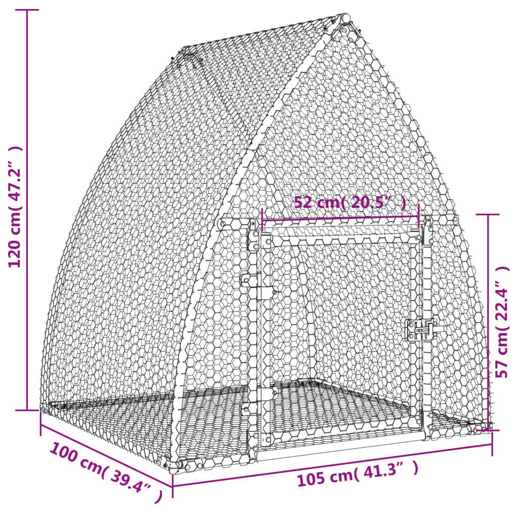 Clapier extérieur pour lapins en acier galvanisé parc grillagé sécurisé – ComfortXL Outdoor Living - Image 10