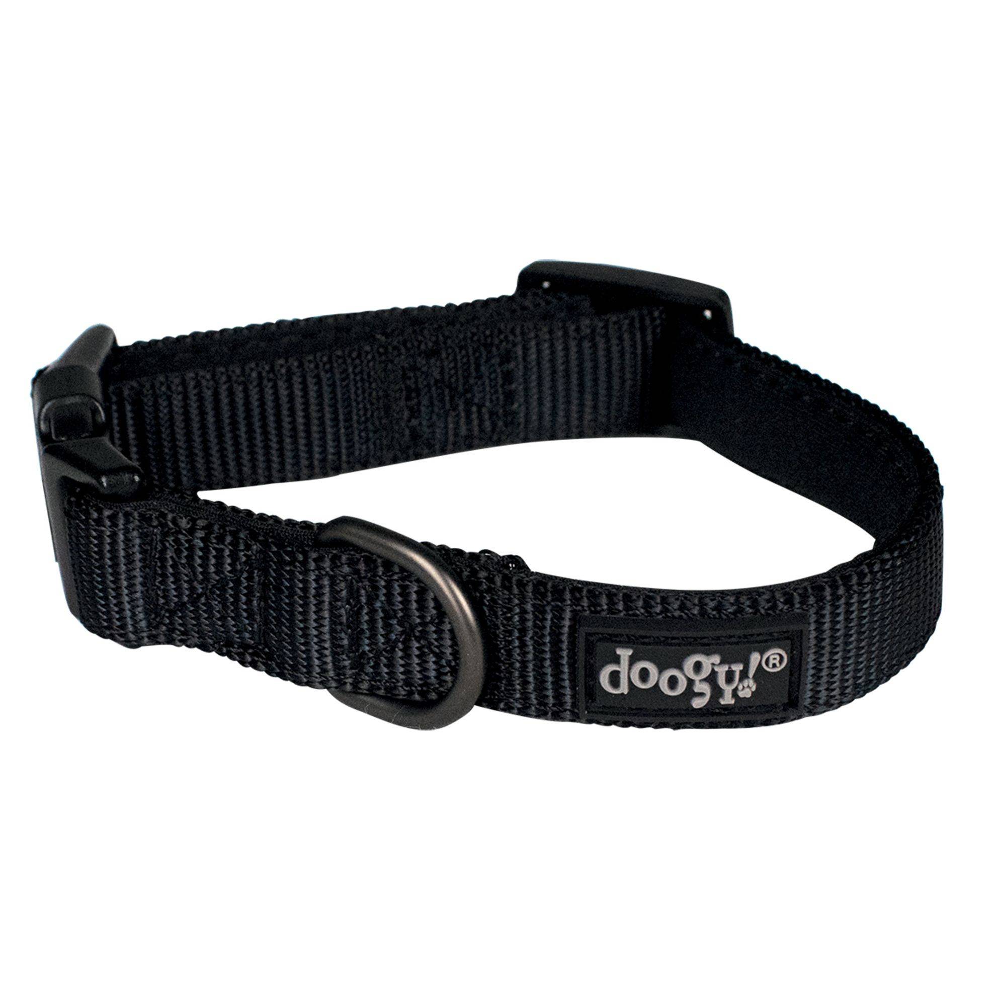 Collier nylon chien Classica Noir Doogy Taille : M DOOGY CLASSIC