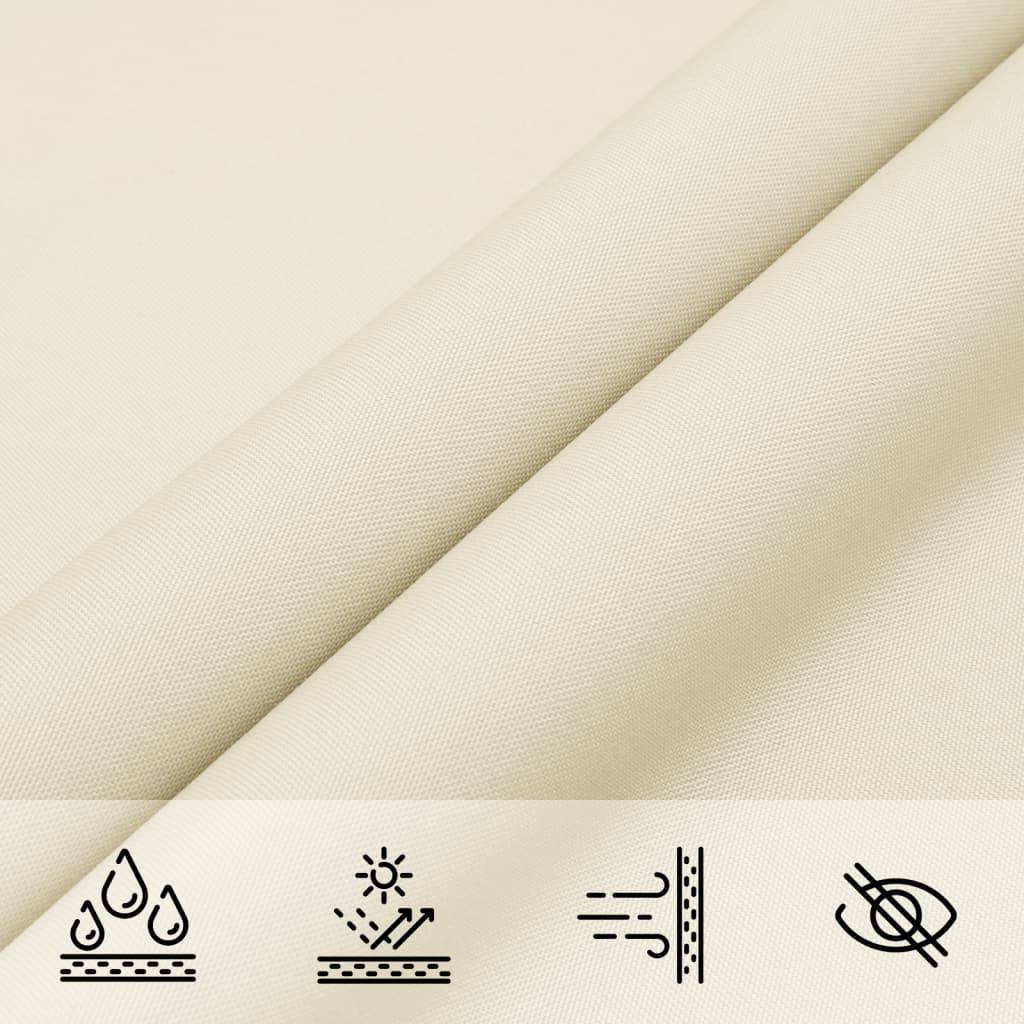 Vidaxl - Voile de parasol Tissu Oxford carré 2,5x2,5 m Crème vidaXL 135191 - Imagen 5