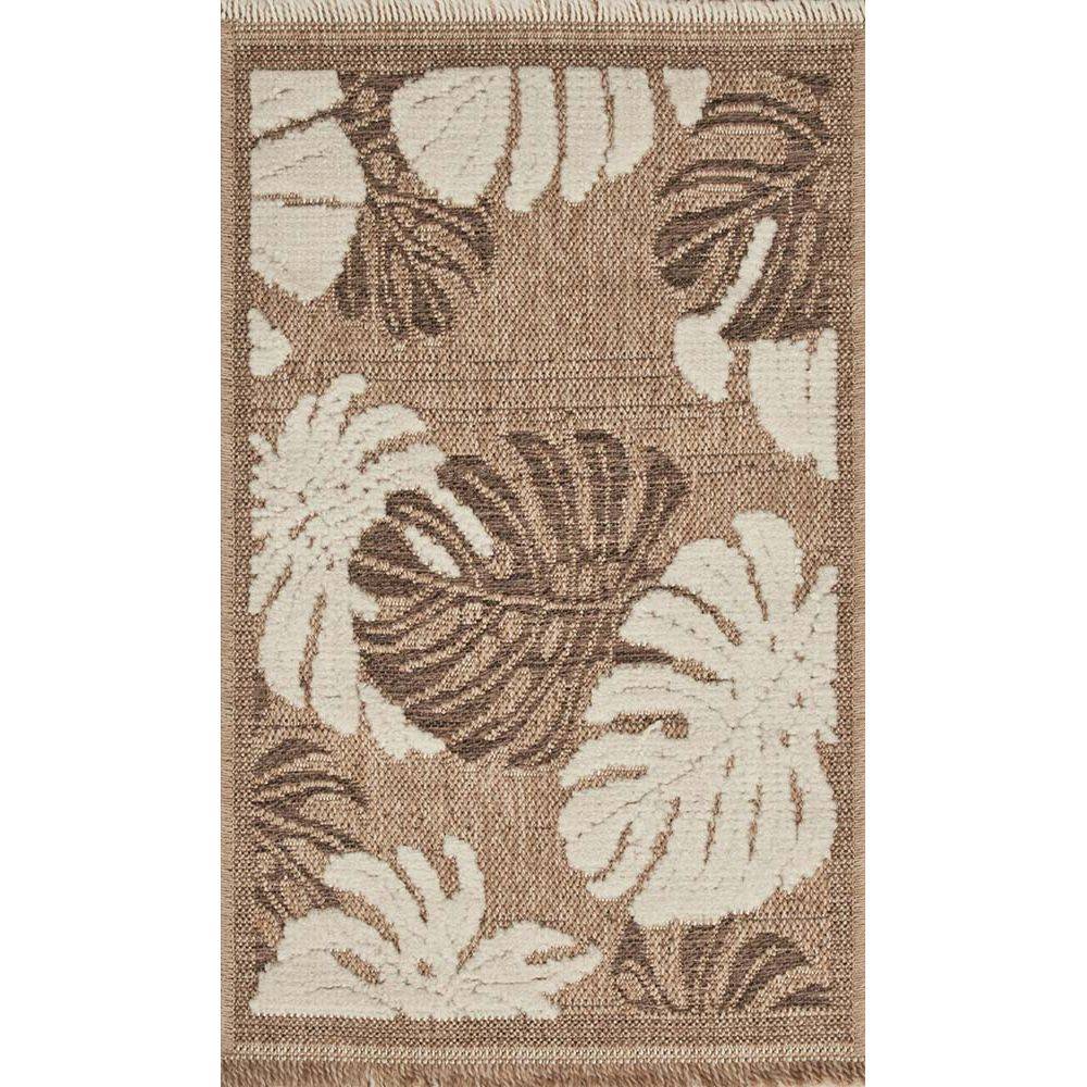 Jardindeco - Tapis intérieur extérieur aspect jute marron Tijuana 9062 230 x 160 cm - Imagen 3