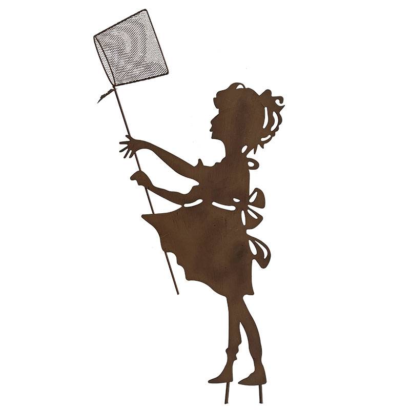 La Grande Prairie - Silhouette en fer Petite fille 40 x 92 cm - Imagen 2