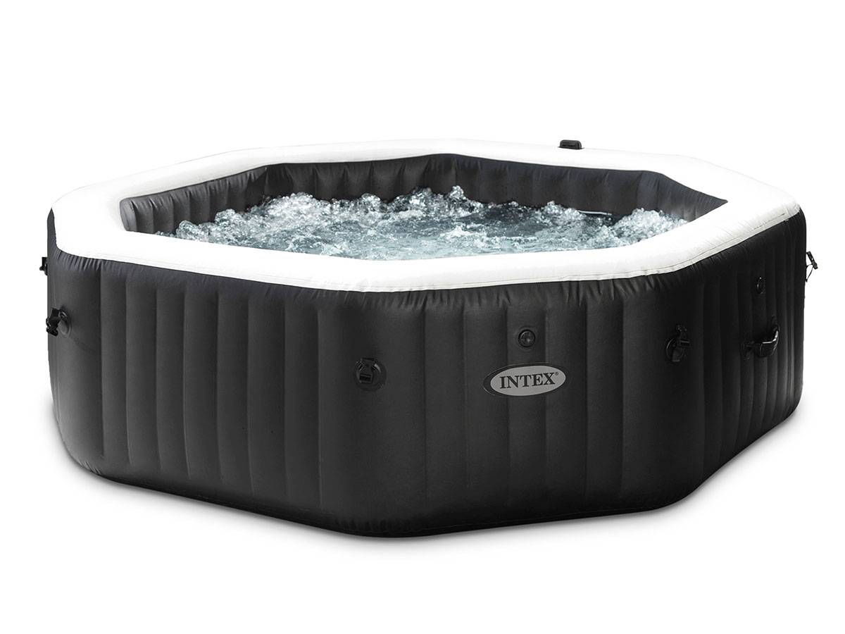 Spa gonflable PureSpa Carbone octogonal Bulles et Jets 6 places - Intex - Image 1