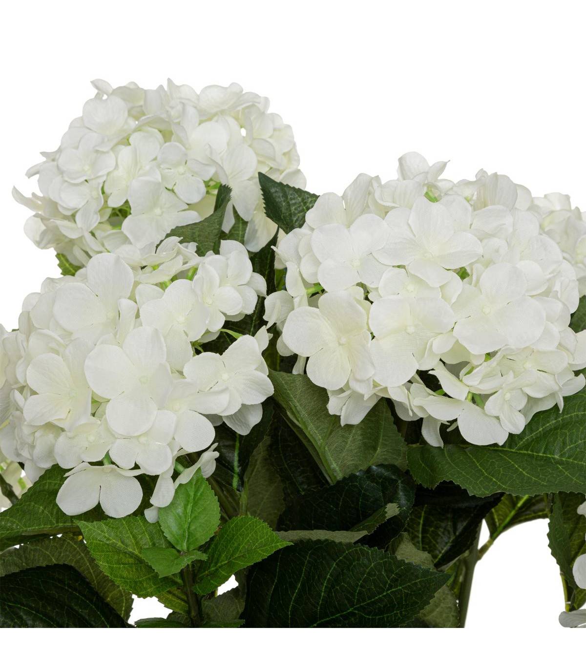 Plante artificielle Hortensia Blanc en pot H 60 cm - Imagen 2